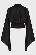 Killstar Astralune High Neck Flared Sleeve Top