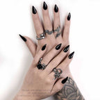 Alchemy Gothic Wild Black Rose Ring
