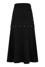 Banned Apparel Gothic Cargo Skirt Black Zip Off Punk Style
