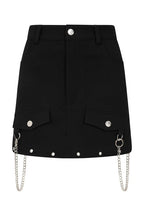 Banned Apparel Gothic Cargo Skirt Black Zip Off Punk Style