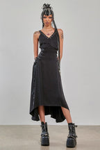Banned Apparel Gothic High Low Dress Black Asymmetric