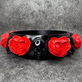 Skull & Red Rose Ritual Bowl