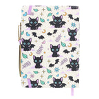 Gothic Gifts Cute and Creepy Print A5 Notebook with Amethyst Pen