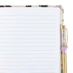 Gothic Gifts Cute and Creepy Print A5 Notebook with Amethyst Pen