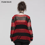 Punk Rave Cosima Knit Sweater - Red