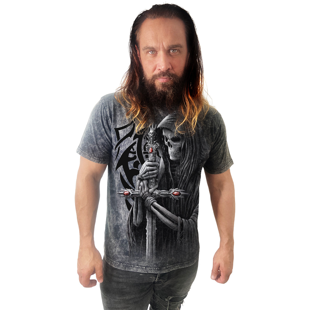 SOUL SEARCHER - Acid Wash T-Shirt