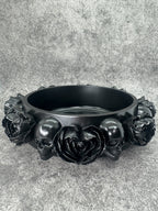 Skull & Black Rose Ritual Bowl