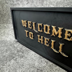 Welcome to Hell Gothic Wall Plaque