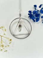 Geometric Quartz Point Necklace