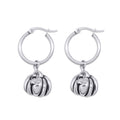 Pumpkin Hoop Earrings