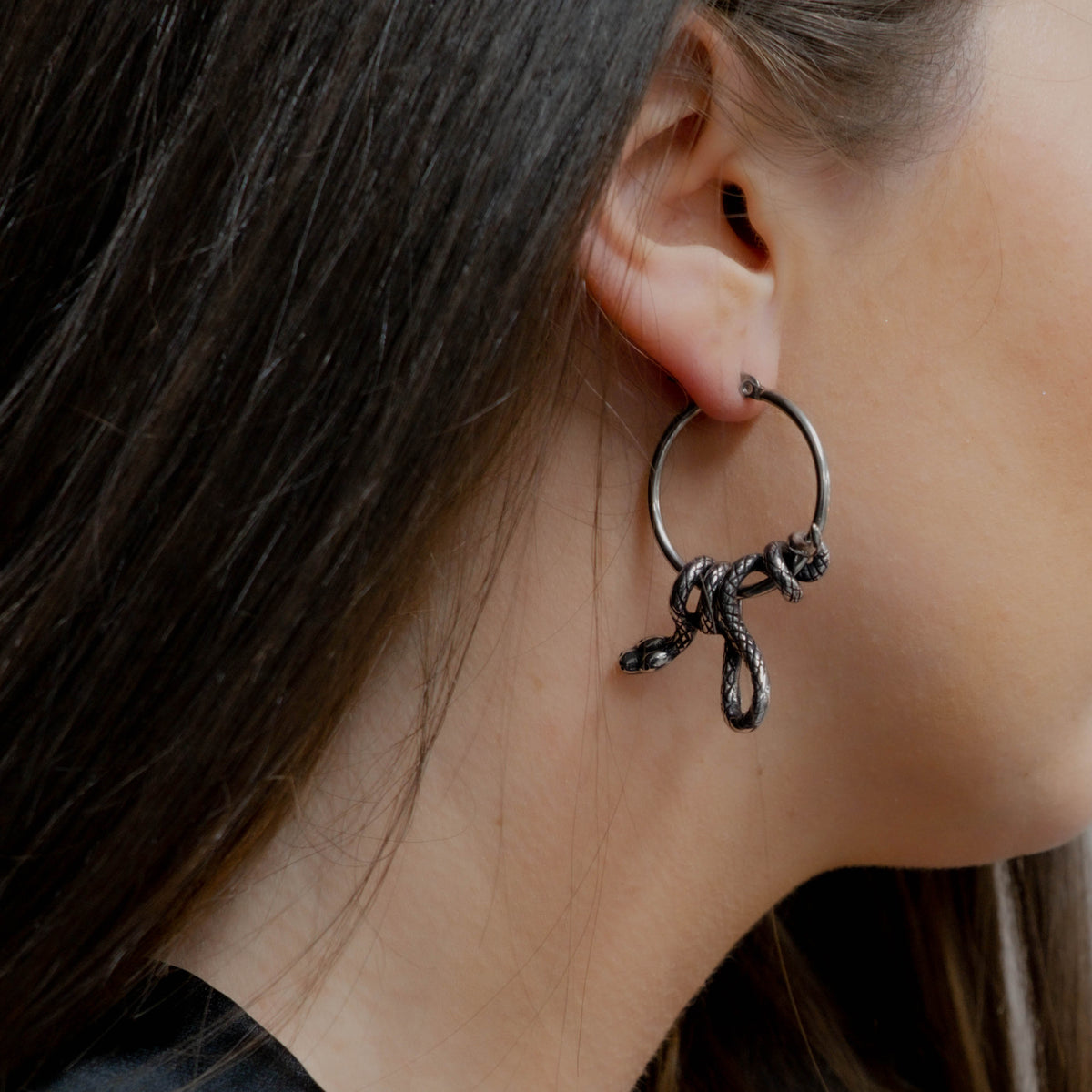 Serpent's Lair Snake Earrings