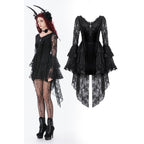 Dark in Love Anastasia Gothic Velvet & Lace Embroidered Dress