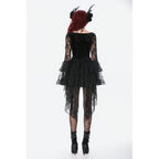 Dark in Love Anastasia Gothic Velvet & Lace Embroidered Dress