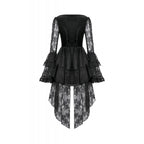 Dark in Love Anastasia Gothic Velvet & Lace Embroidered Dress