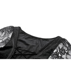 Dark in Love Anastasia Gothic Velvet & Lace Embroidered Dress