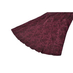 Dark in Love Belladonna Burgundy Brocade and Lace Dress