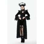 Dark in Love Erzebeth Gothic Bolero Shrug - Black Lace Victorian Bell Sleeve