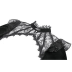 Dark in Love Erzebeth Gothic Bolero Shrug - Black Lace Victorian Bell Sleeve