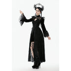 Dark in Love Erzebeth Gothic Bolero Shrug - Black Lace Victorian Bell Sleeve