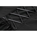 Dark in Love Gothic Lace Square-Neck Puff Sleeve Dress