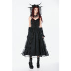 Dark in Love Minerva Gothic Satin Lace Dress