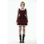 Dark in Love Morrigan Tartan Lace-Up Dress