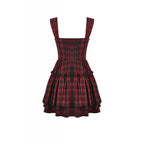 Dark in Love Morrigan Tartan Lace-Up Dress