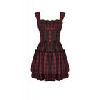 Dark in Love Morrigan Tartan Lace-Up Dress