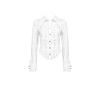 Dark in Love Queeny White Gothic Demon Shirt