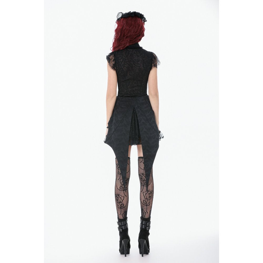 Dark in Love Thornspell Gothic Layered Lace Skirt