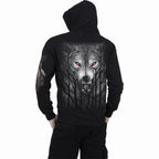 FOREST WOLF - Full Zip Hoody Black