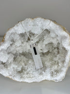 Selenite & Tourmaline Protection Wand Necklace – 20” Silver Plated