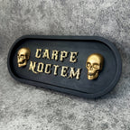 ‘Carpe Noctem’ Skull Wall Plaque