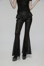 Punk Rave Bellatrix Goth Leggings Flares - Alt Flared Trousers
