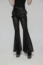 Punk Rave Bellatrix Goth Leggings Flares - Alt Flared Trousers