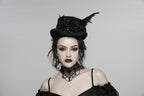 Goth Feather Formal Hat Gothic Retro Style Punk Rave