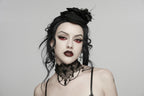 Punk Rave Goth Bat Necklace