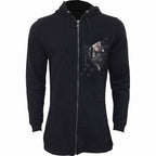 POCKET KITTEN - Ladies Fish Tail Full Zip Hoody - Zip Sleeve