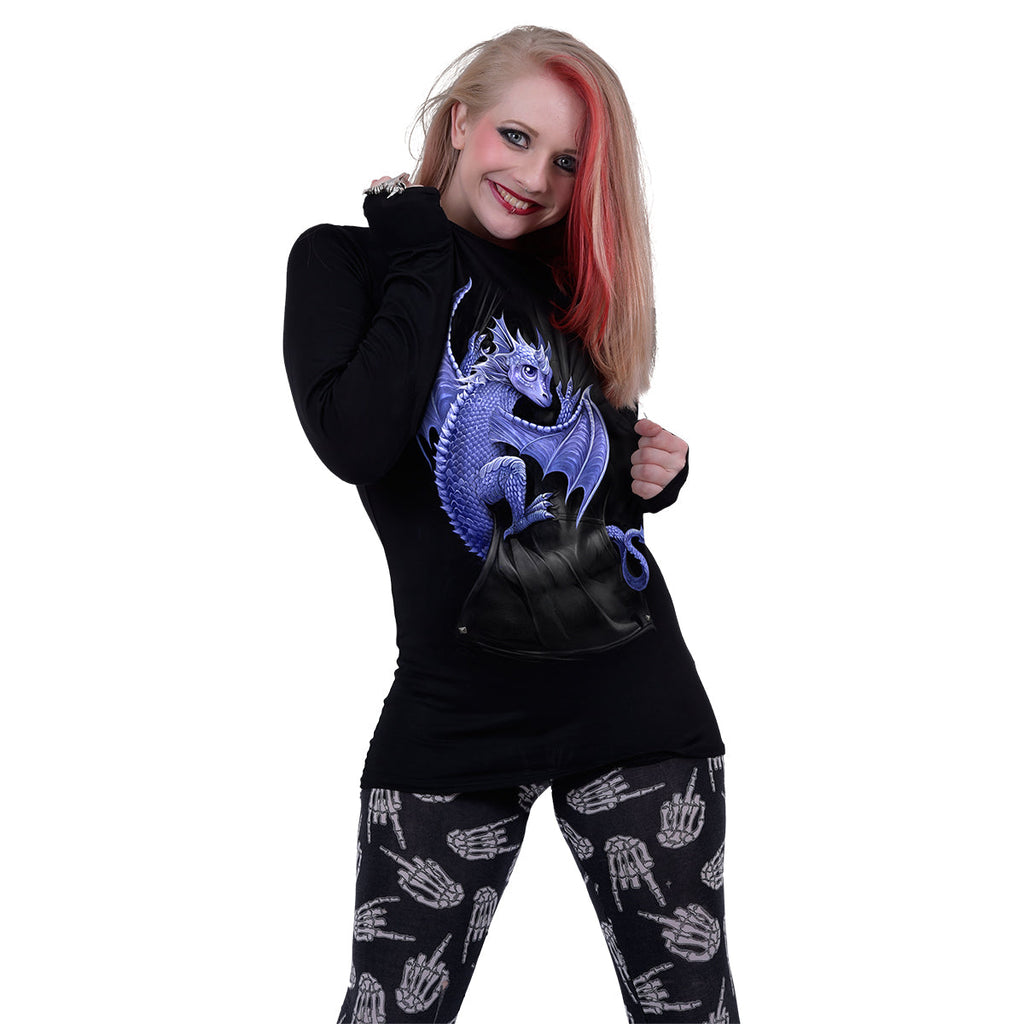 POCKET DRAGON - Baggy Top Black