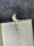 Silver Moon Handmade Bookmark