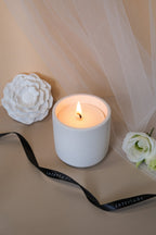 Floral Ceramic Candle