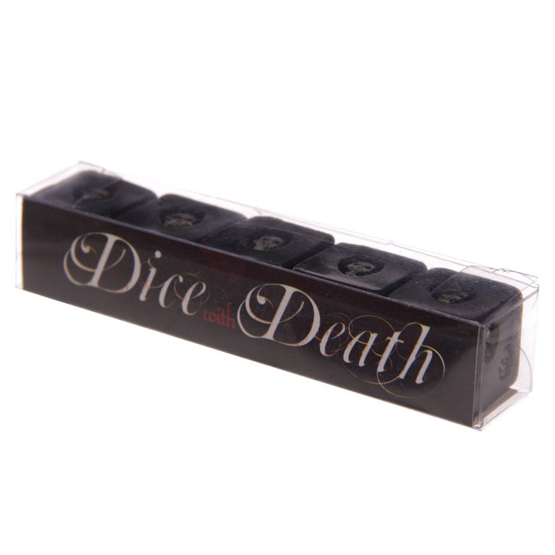 Gothic Gifts Black Skull Dice - Pack of 5