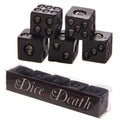 Gothic Gifts Black Skull Dice - Pack of 5