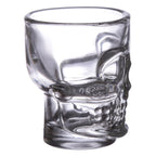 Gothic Gifts Set of 2 Skulls & Roses Skull Shot Glasses