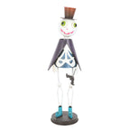 Gothic Gifts Top Hat Metal Skeleton Ornament