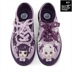 Chocolaticas® Nocturna Sisters - Gothic Dollface Lace-Up Sneakers