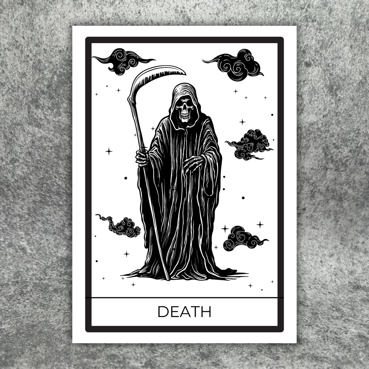 Death Tarot Card Print A4/A5