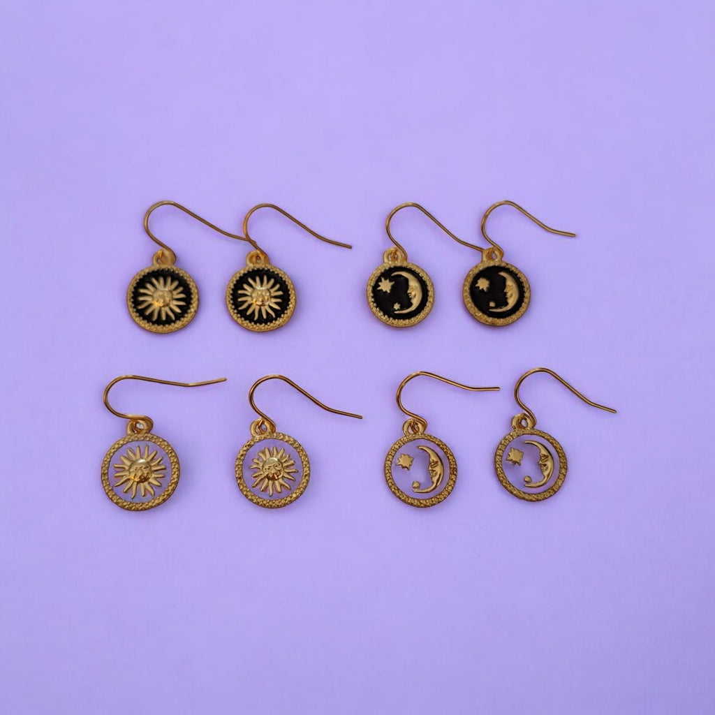 Sun And Moon Earrings Variations