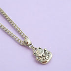 Chinese Lucky Cat Charm Necklace Silver Plated Or Waxed Cord Variable Lengths, Gift Packaged, Lucky Charm, Good Luck