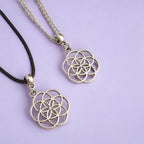 Circle Of Life Charm Necklace Silver Plated Or Waxed Cord Variable Lengths, Gift Packaged